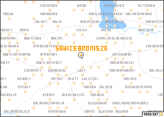 map of Sawice Bronisze