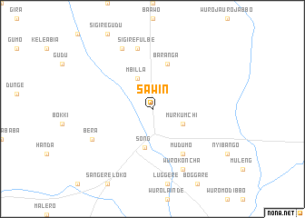 map of Sawin