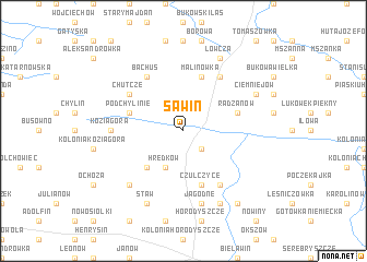 map of Sawin