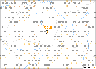 map of Sawi