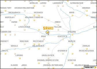 map of Sawki