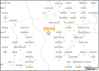 map of Sawko