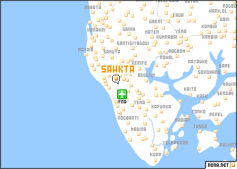 map of Sawkta