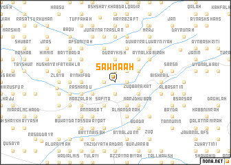 map of Şawma‘ah