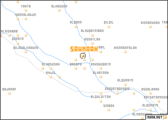 map of Şawma‘ah