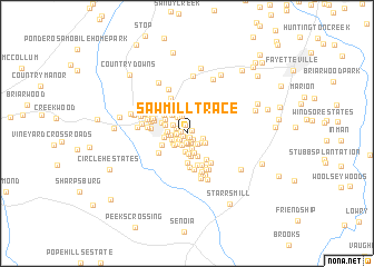 map of Sawmill Trace