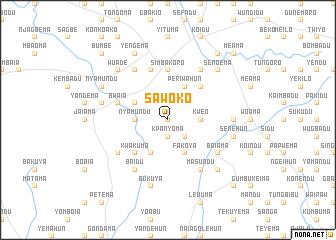 map of Sawoko