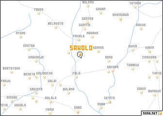 map of Sawolo