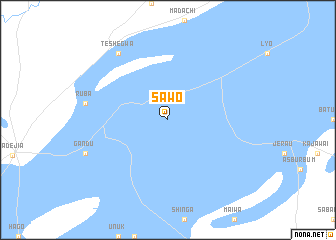 map of Sawo