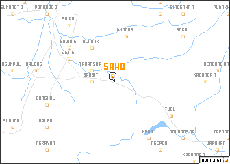 map of Sawo