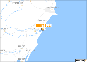 map of Sawtell