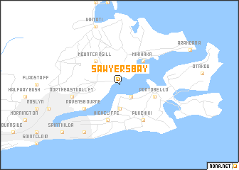 map of Sawyers Bay