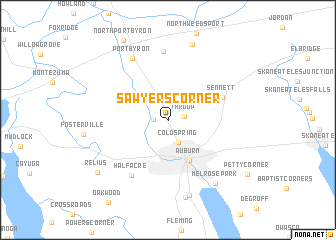 map of Sawyers Corner