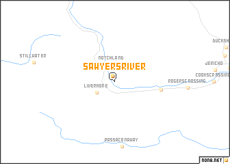 map of Sawyers River