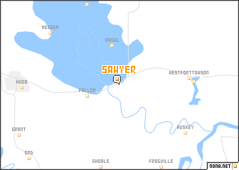 map of Sawyer
