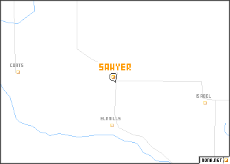 map of Sawyer