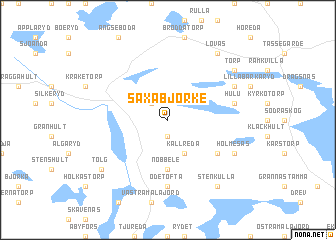 map of Saxabjörke