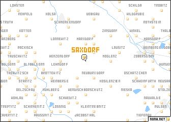 map of Saxdorf