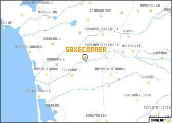 map of Saxe Corner