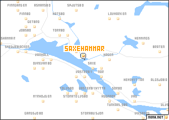 map of Saxehammar