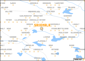 map of Saxemåla