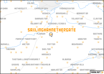 map of Saxlingham Nethergate