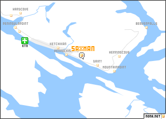 map of Saxman