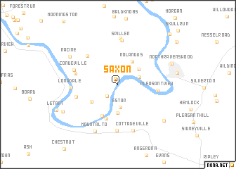 map of Saxon