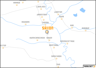 map of Saxon