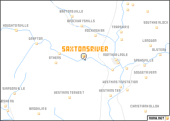 map of Saxtons River