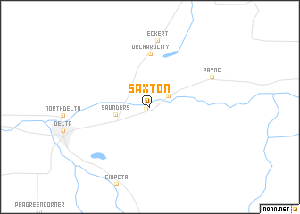map of Saxton