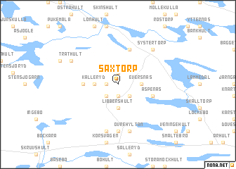map of Saxtorp
