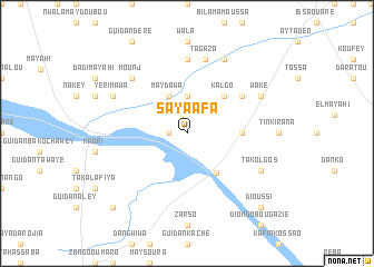 map of Saya Afa