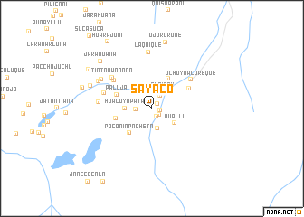 map of Sayaco