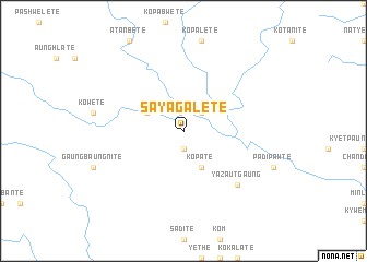 map of Sayagale Tē