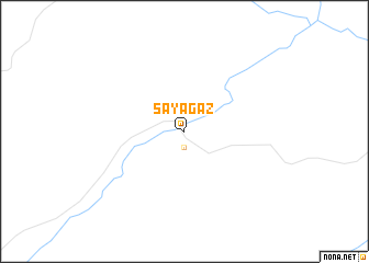 map of Sāyagaz