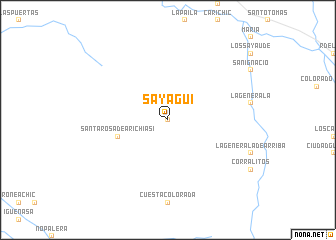 map of Sayagui