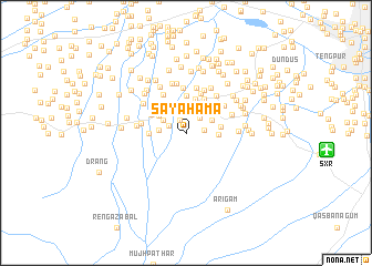 map of Sāyahāma