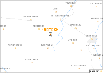 map of Sayakh