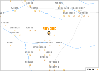 map of Sayama