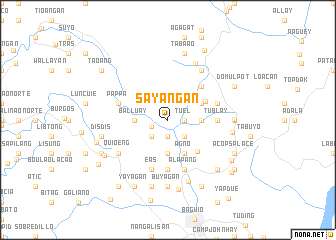 map of Sayangan