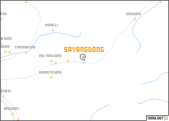 map of Sayang-dong