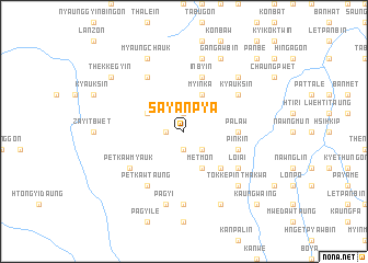 map of Sayanpya