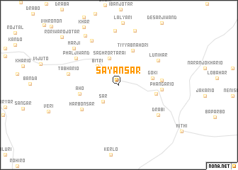 map of Sāyānsar