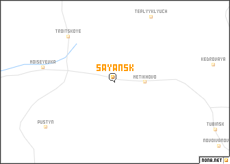 map of Sayansk