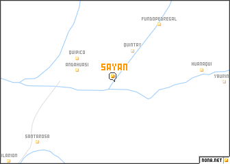 map of Sayán