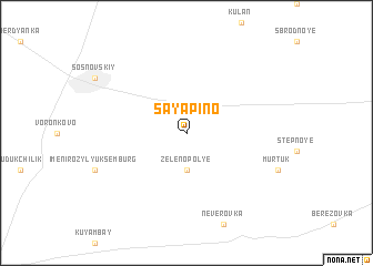 map of Sayapino