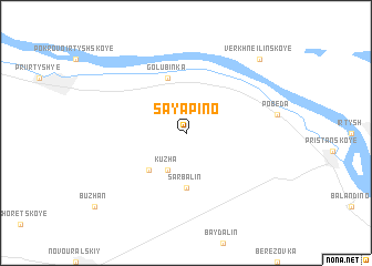 map of Sayapino
