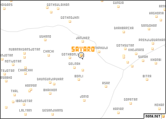 map of Sāyāro