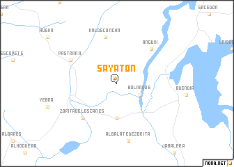 map of Sayatón